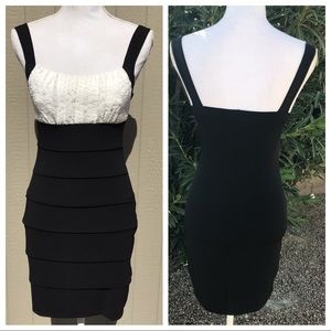Sweet storm black & white dress. Size small